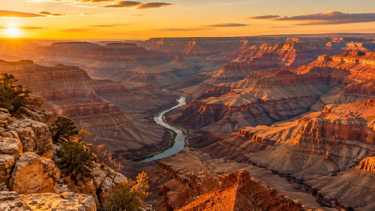 Grand Canyon ao pôr do sol – passeios ao Grand Canyon saindo de Las Vegas, passeios de um dia às bordas oeste e sul