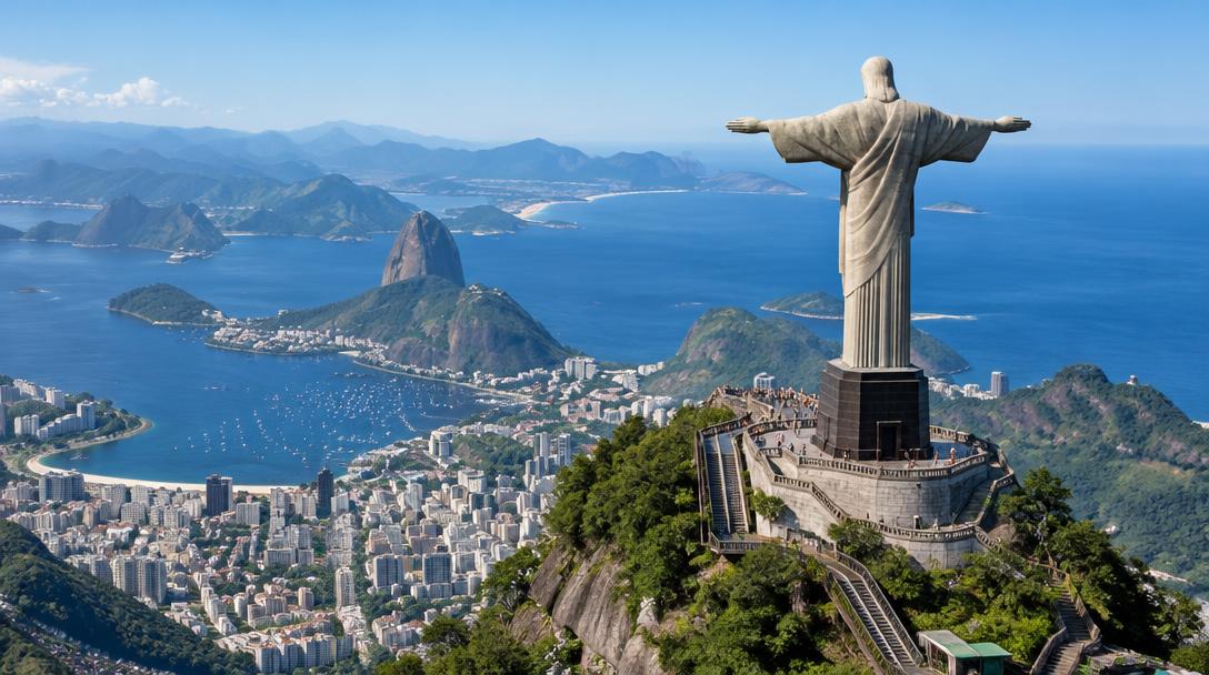 Cristo Redentor no alto do Rio de Janeiro